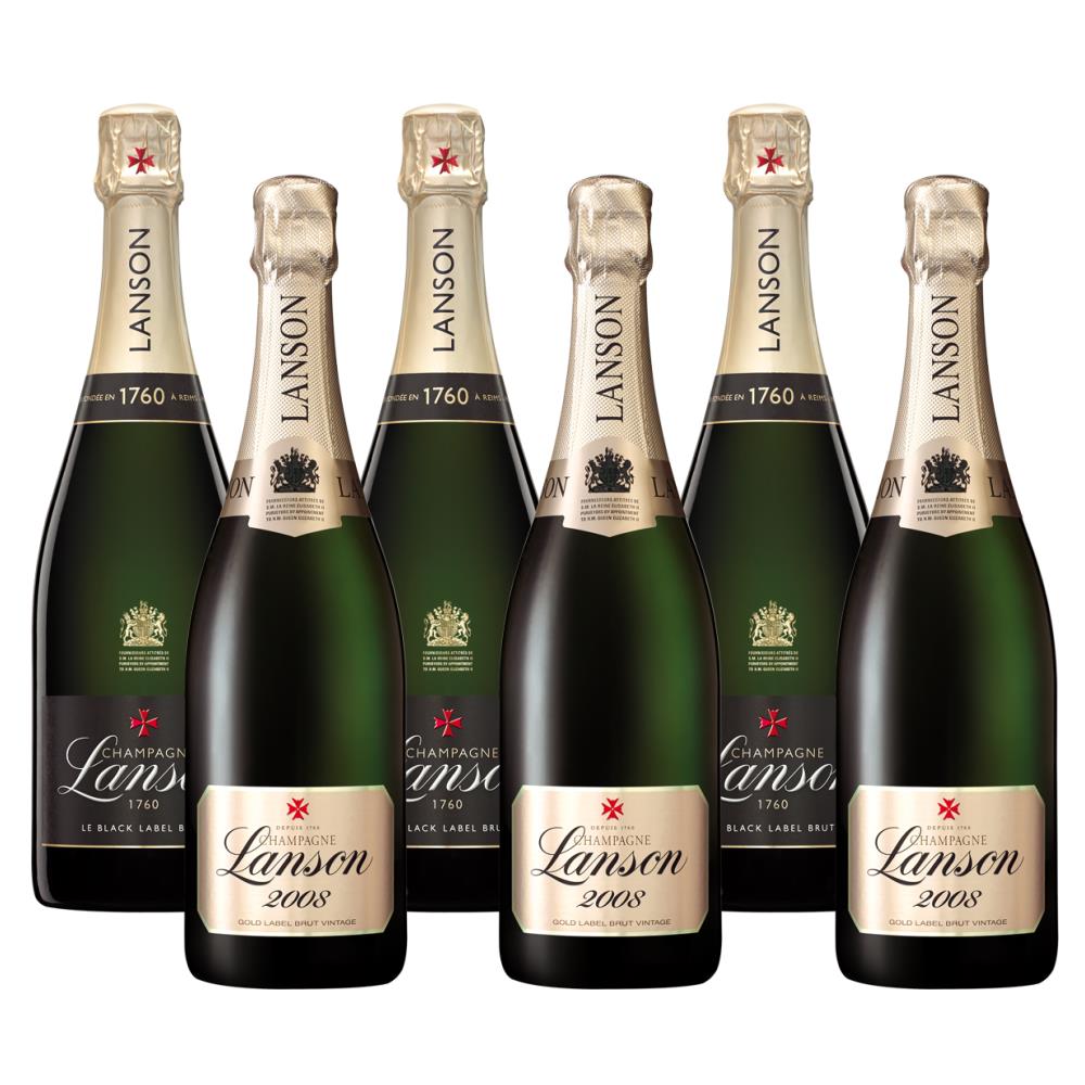 Mixed Case of Lanson Vintage And Lanson Brut (6x75cl)